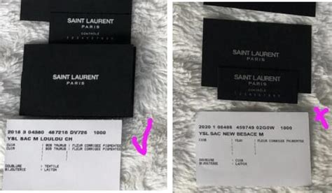 does fake ysl run small|ysl authenticity card.